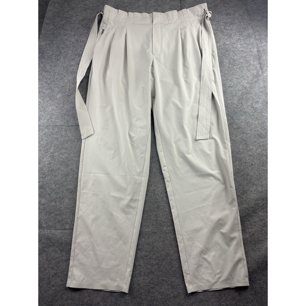 Athleta Skyline Pant II Womens 16T Brownstone Beige Lightweight Belted Athletic